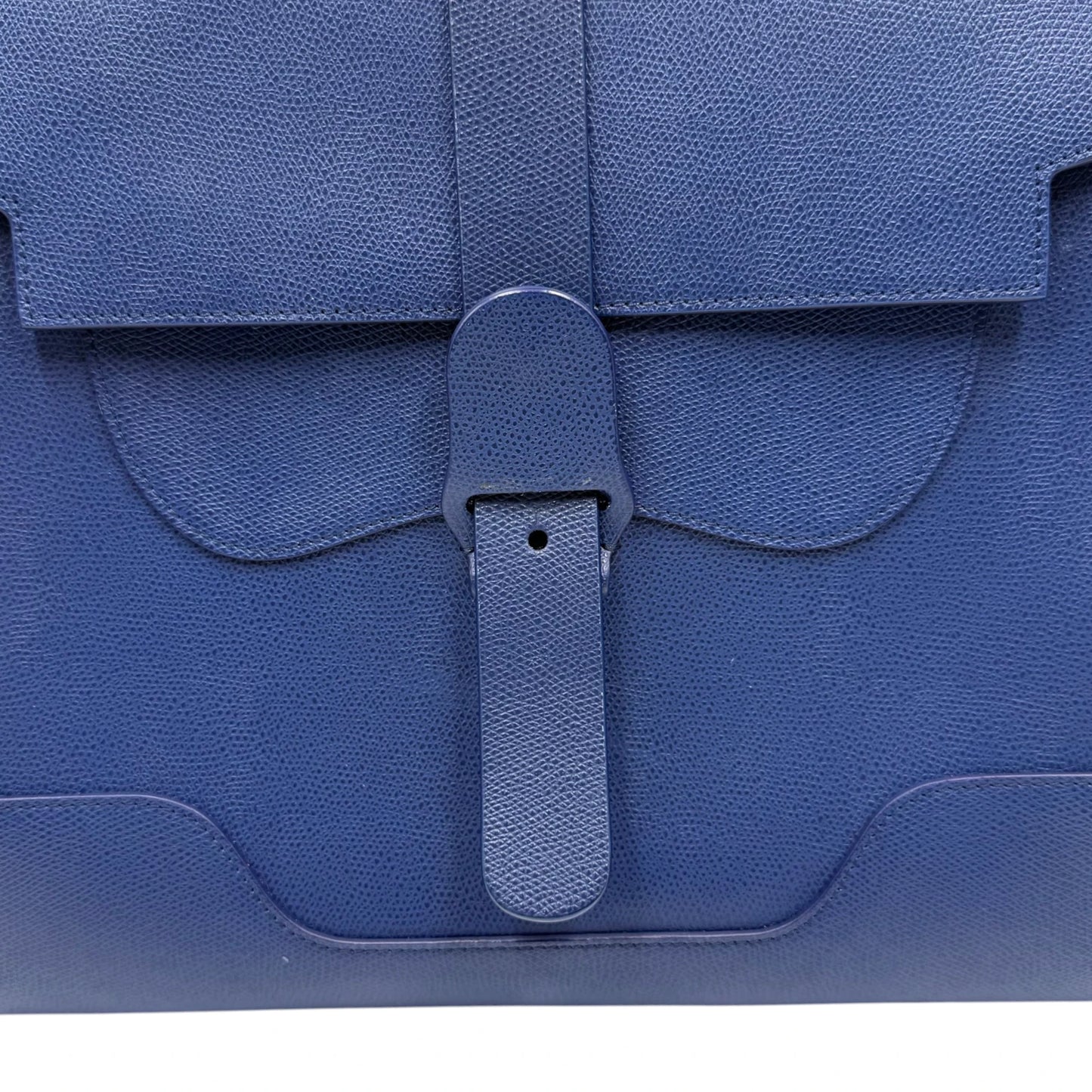 Senreve Maestra Blue Pebbled Leather Bag