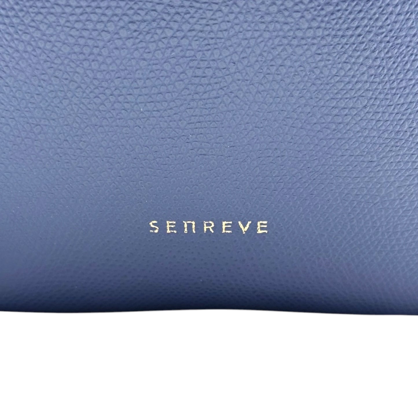 Senreve Maestra Blue Pebbled Leather Bag