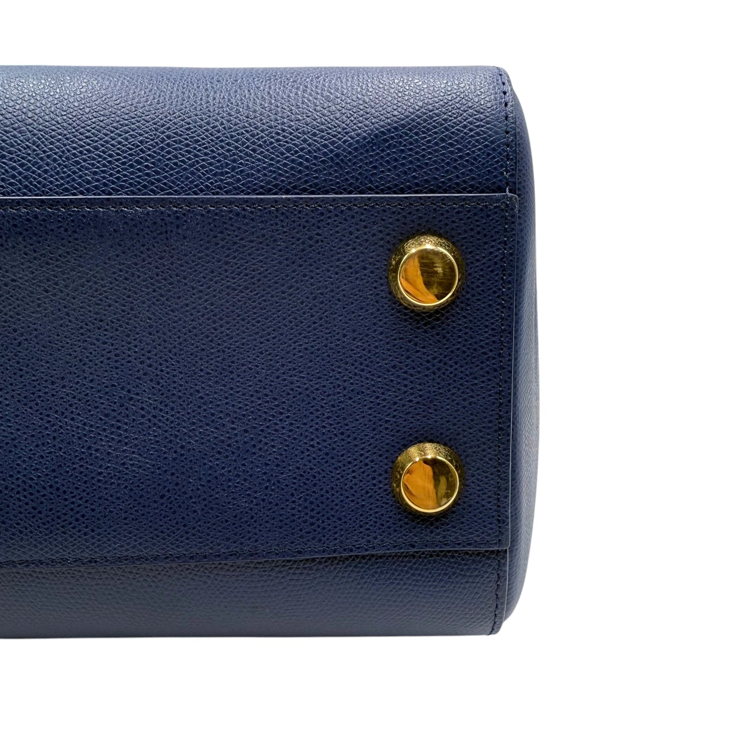 Senreve Maestra Blue Pebbled Leather Bag