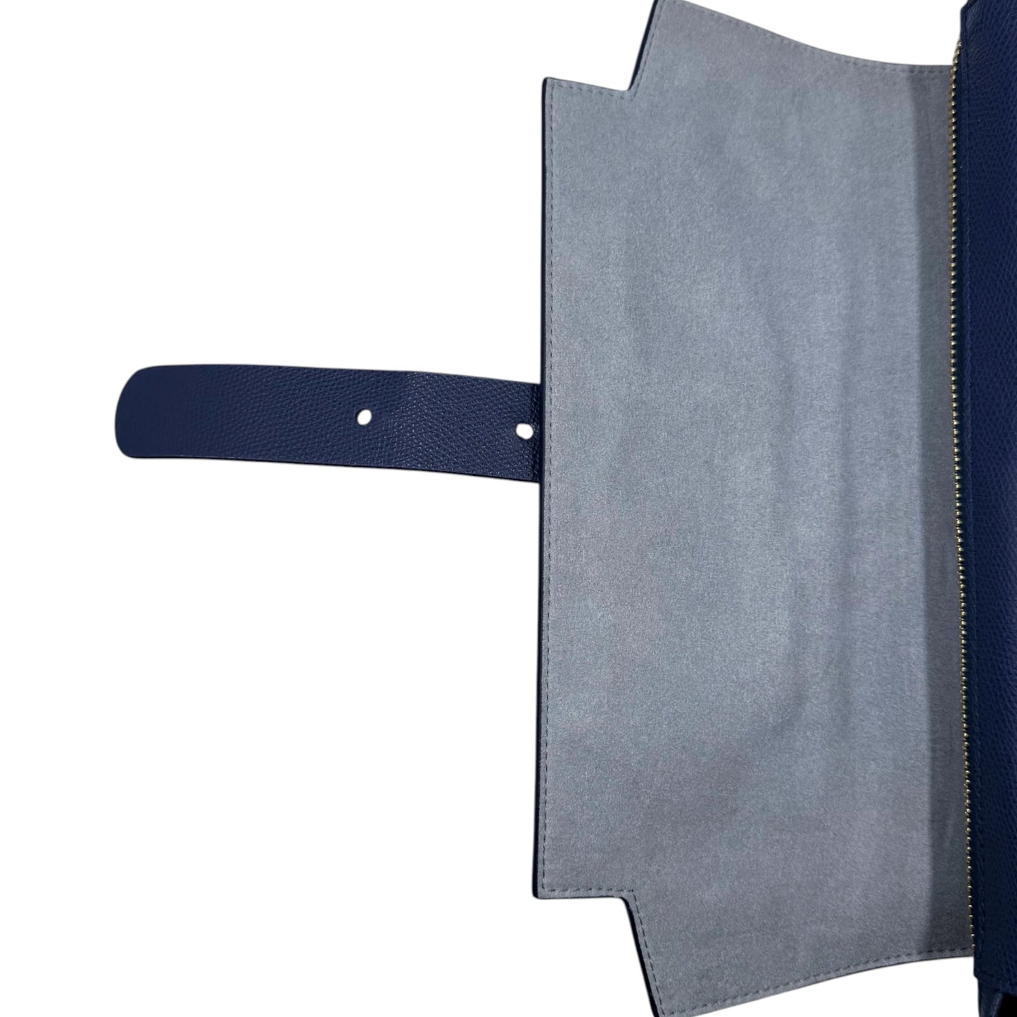 Senreve Maestra Blue Pebbled Leather Bag