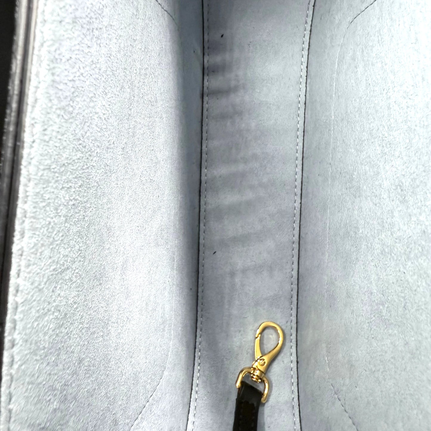 Senreve Cadence Black Embossed Crocodile Bag