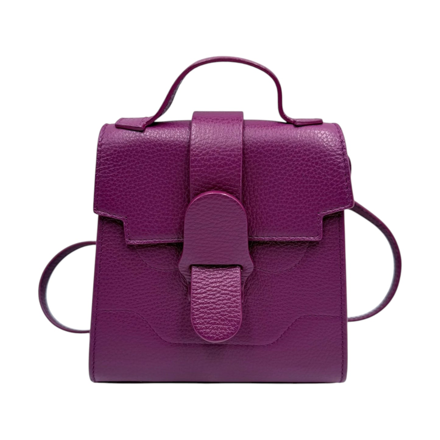 Senreve Pebble Leather Purple Alunna Bag