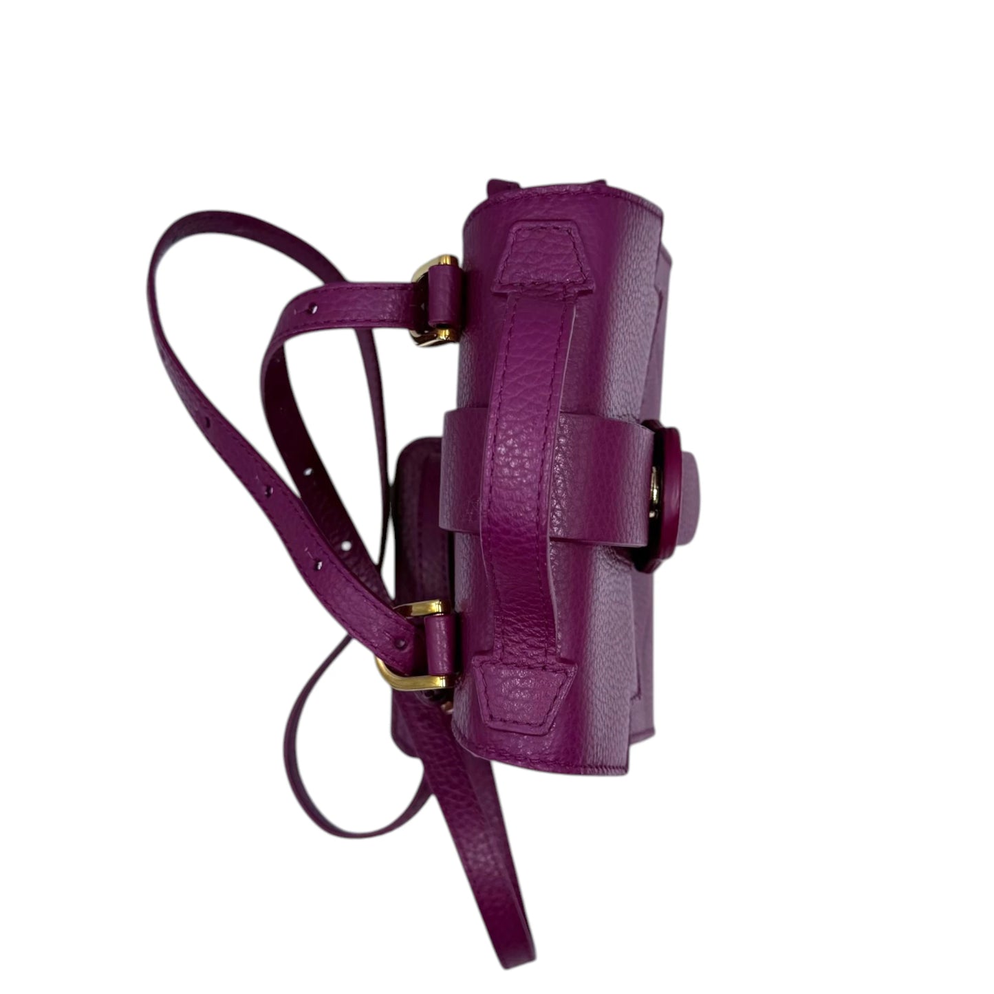 Senreve Pebble Leather Purple Alunna Bag
