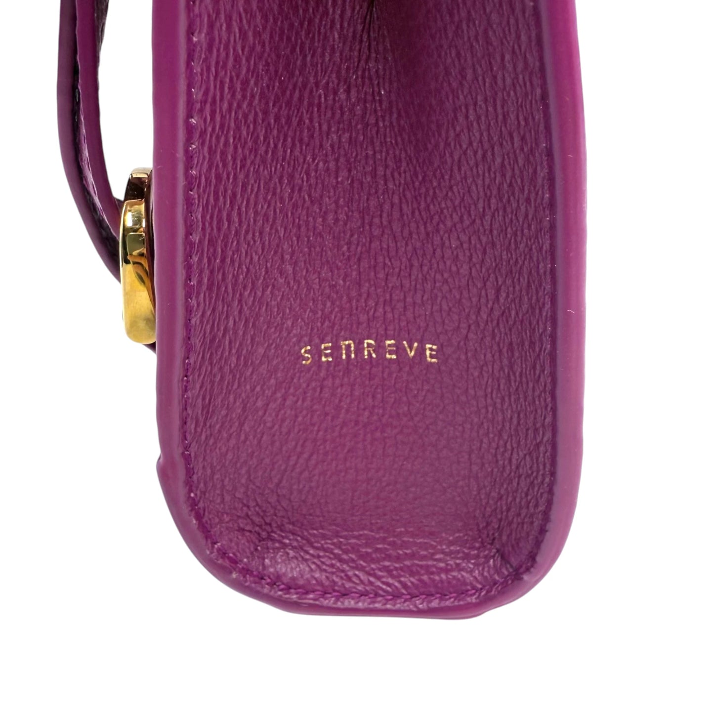 Senreve Pebble Leather Purple Alunna Bag