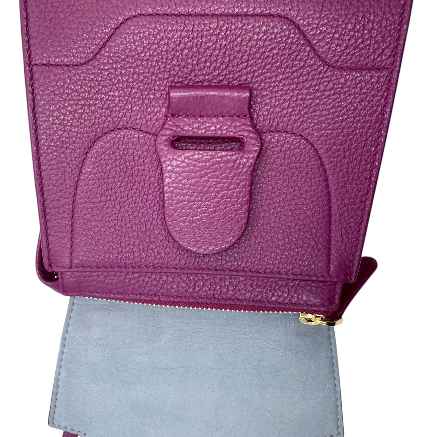 Senreve Pebble Leather Purple Alunna Bag