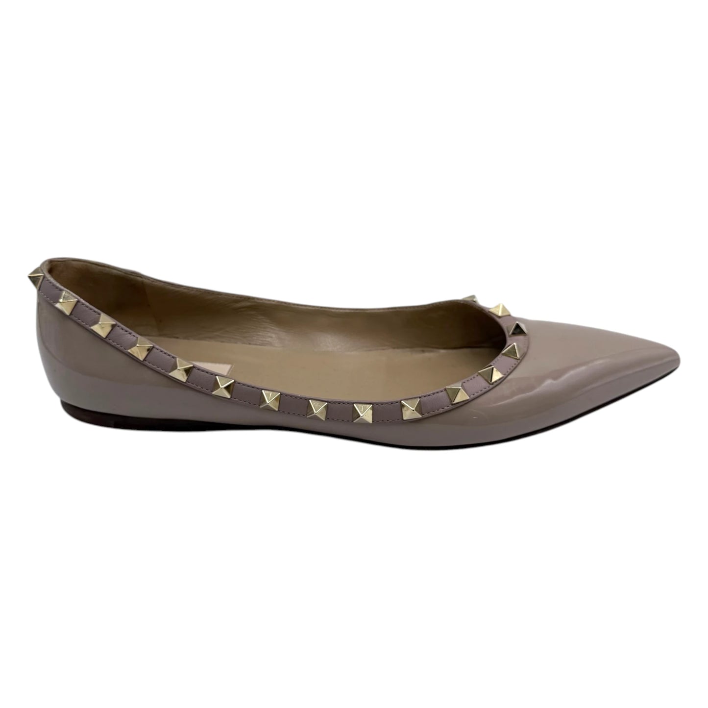Valentino Garavani Nude Rockstud Flats