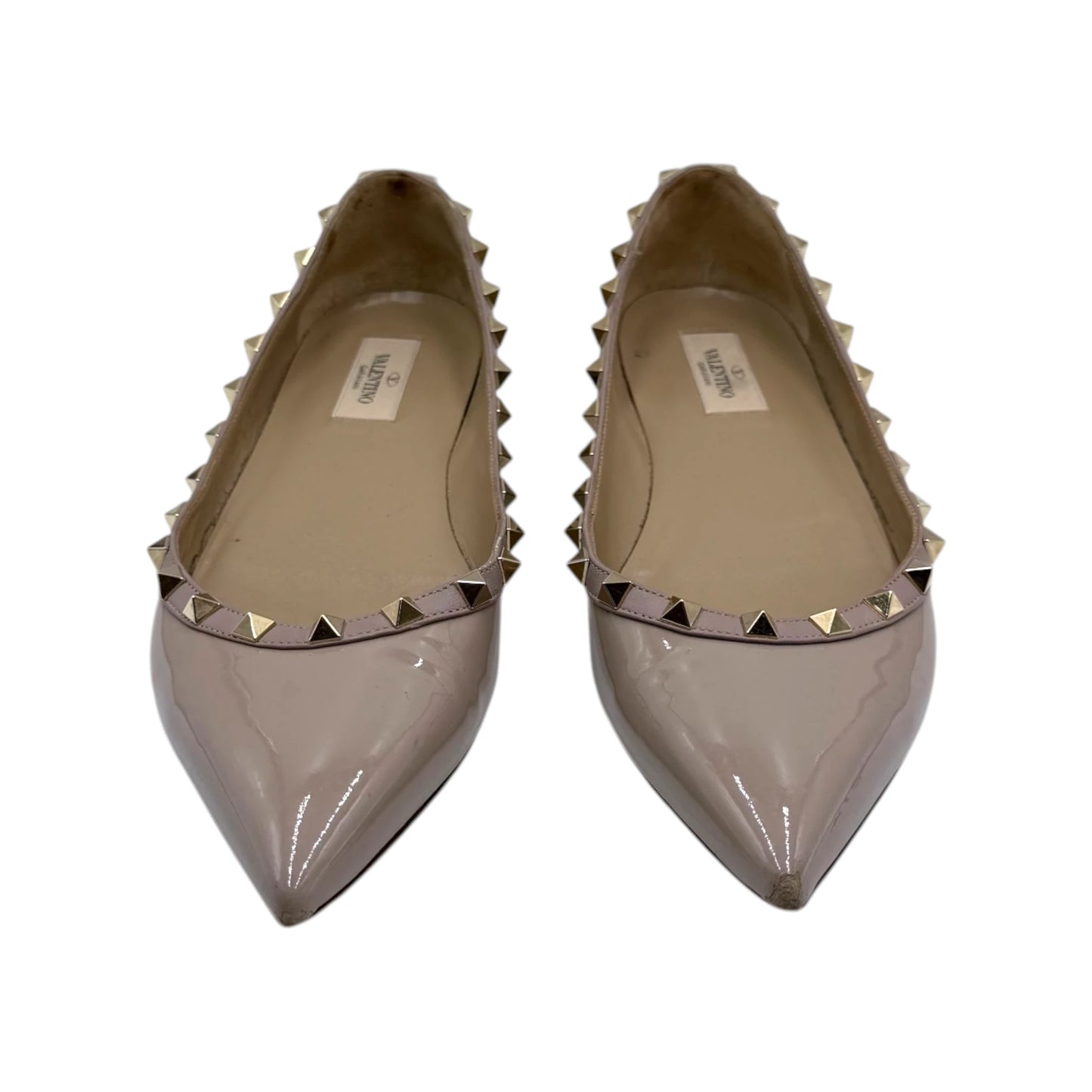 Valentino Garavani Nude Rockstud Flats