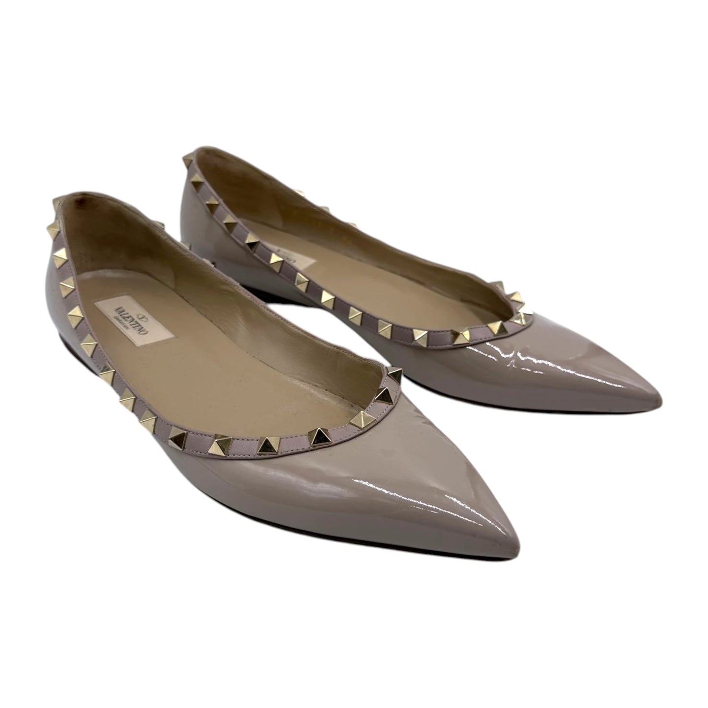 Valentino Garavani Nude Rockstud Flats
