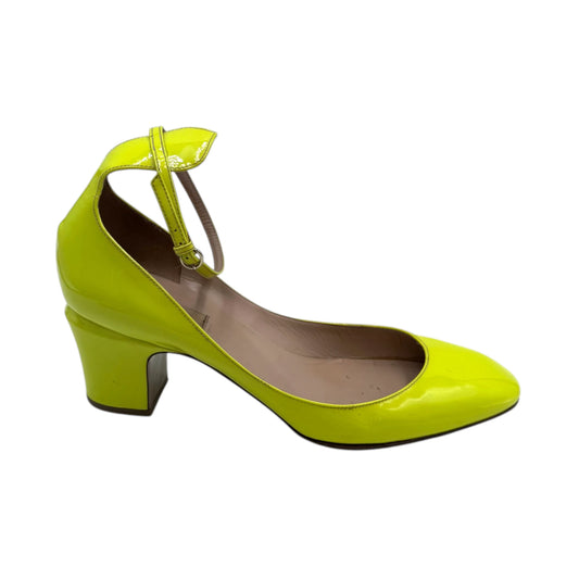Valentino Garavani Yellow Patent Leather Heels