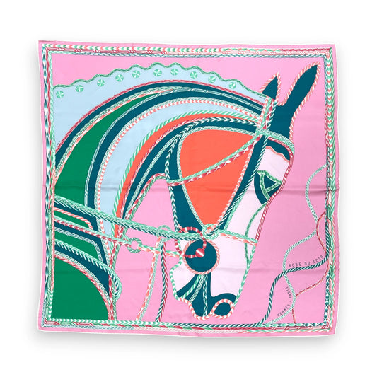 Hermès Robe Du Soir Rose Scarf