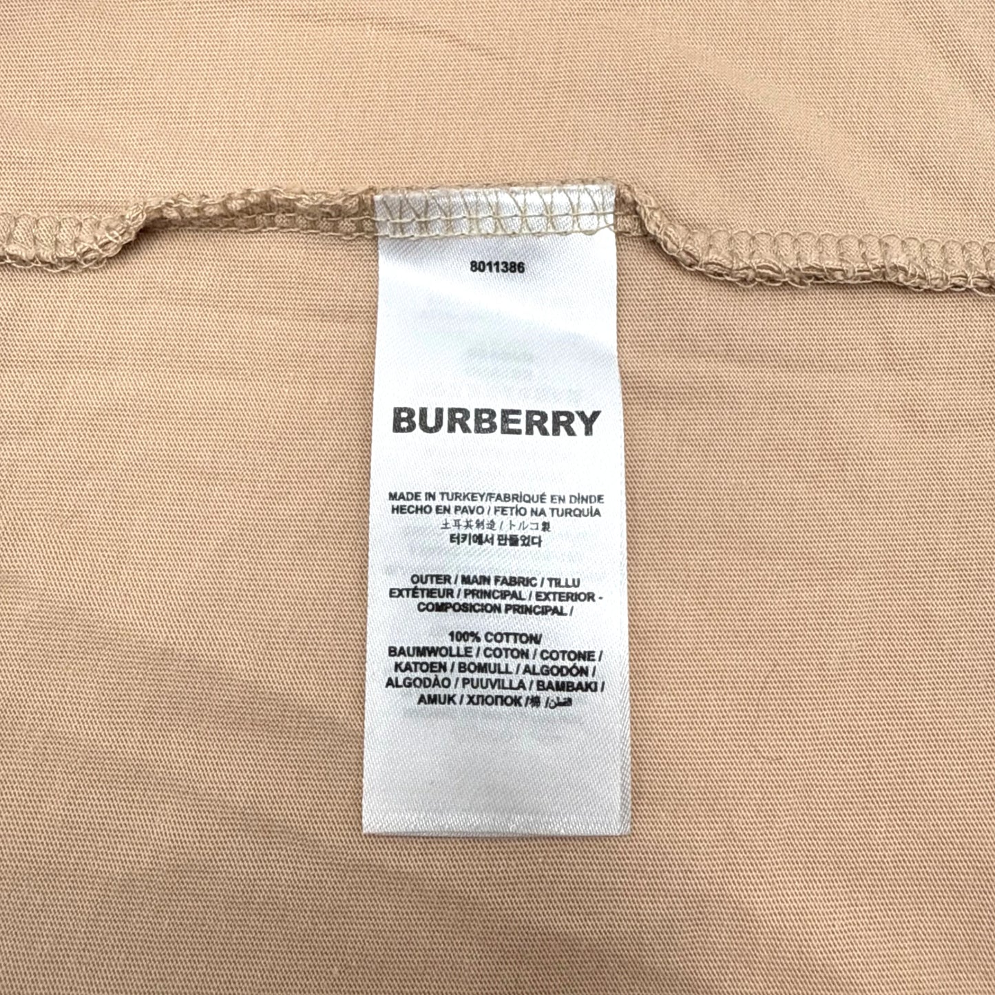Burberry Check Shoulder T-Shirt