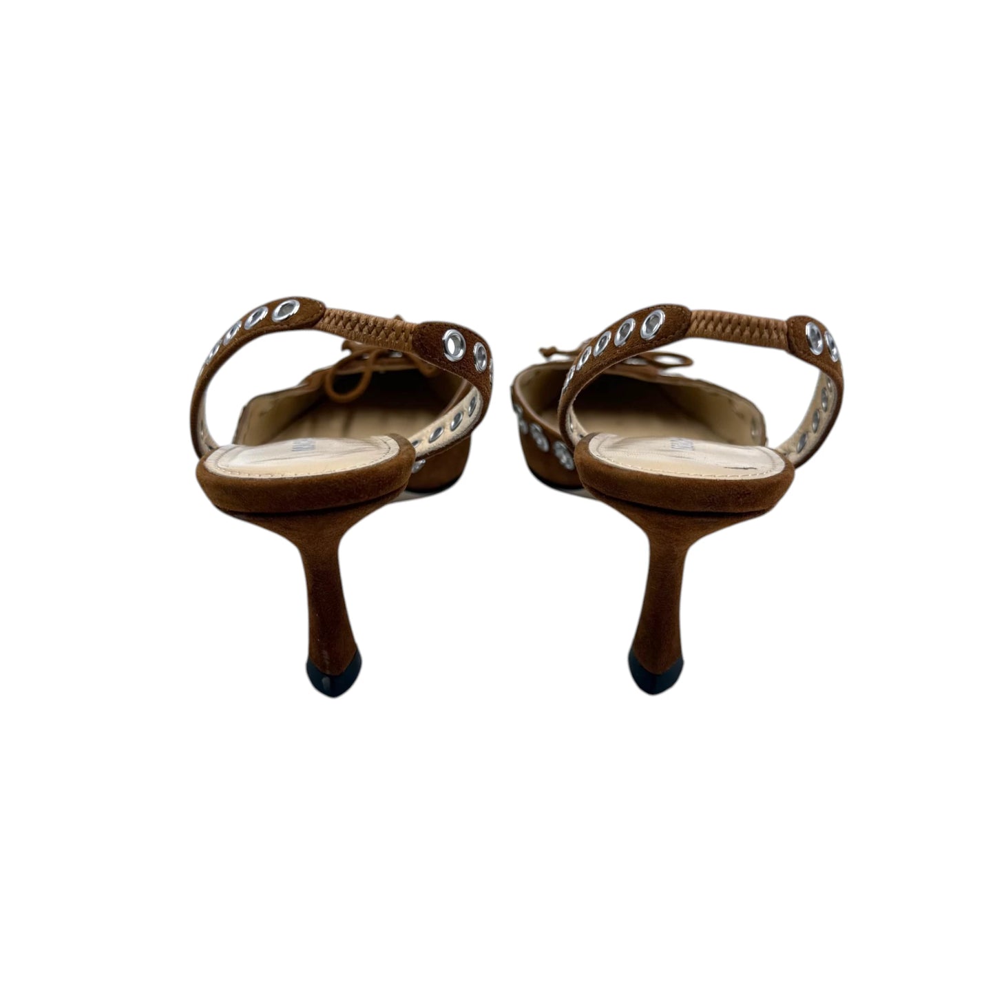 Mach & Mach Le Cadeau Stud-Embellished Slingback Pumps
