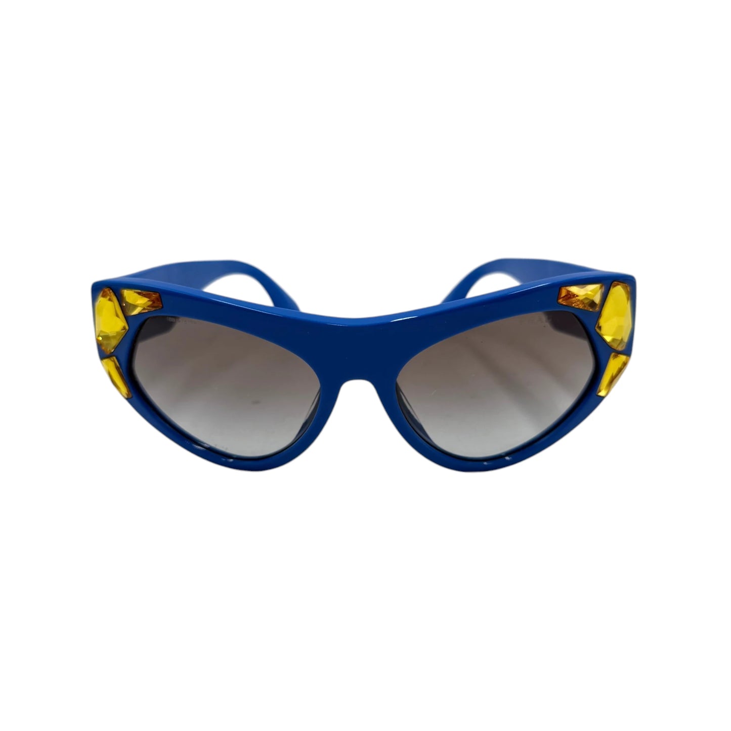 Prada Crystal Embellished Cat Eye Sunglasses