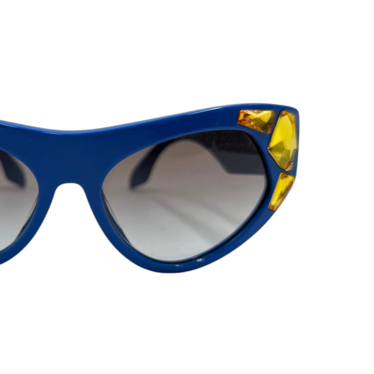 Prada Crystal Embellished Cat Eye Sunglasses