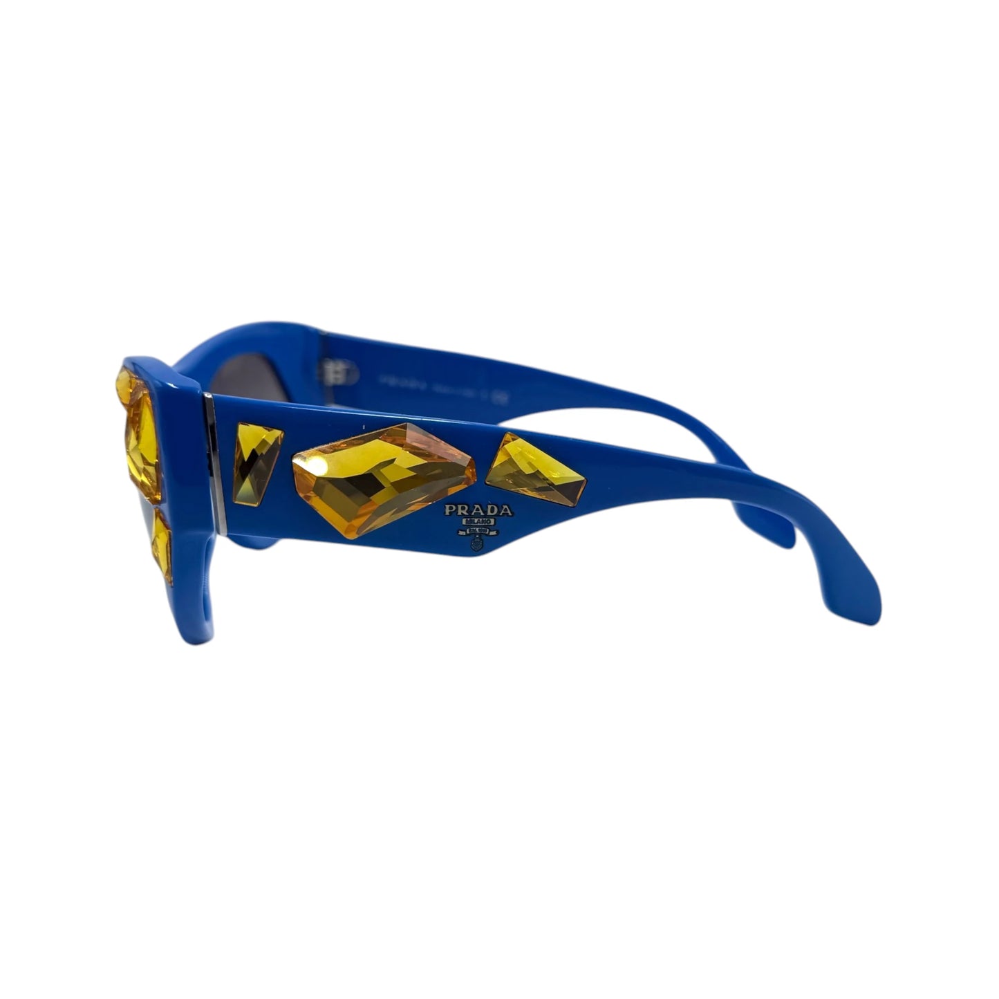 Prada Crystal Embellished Cat Eye Sunglasses