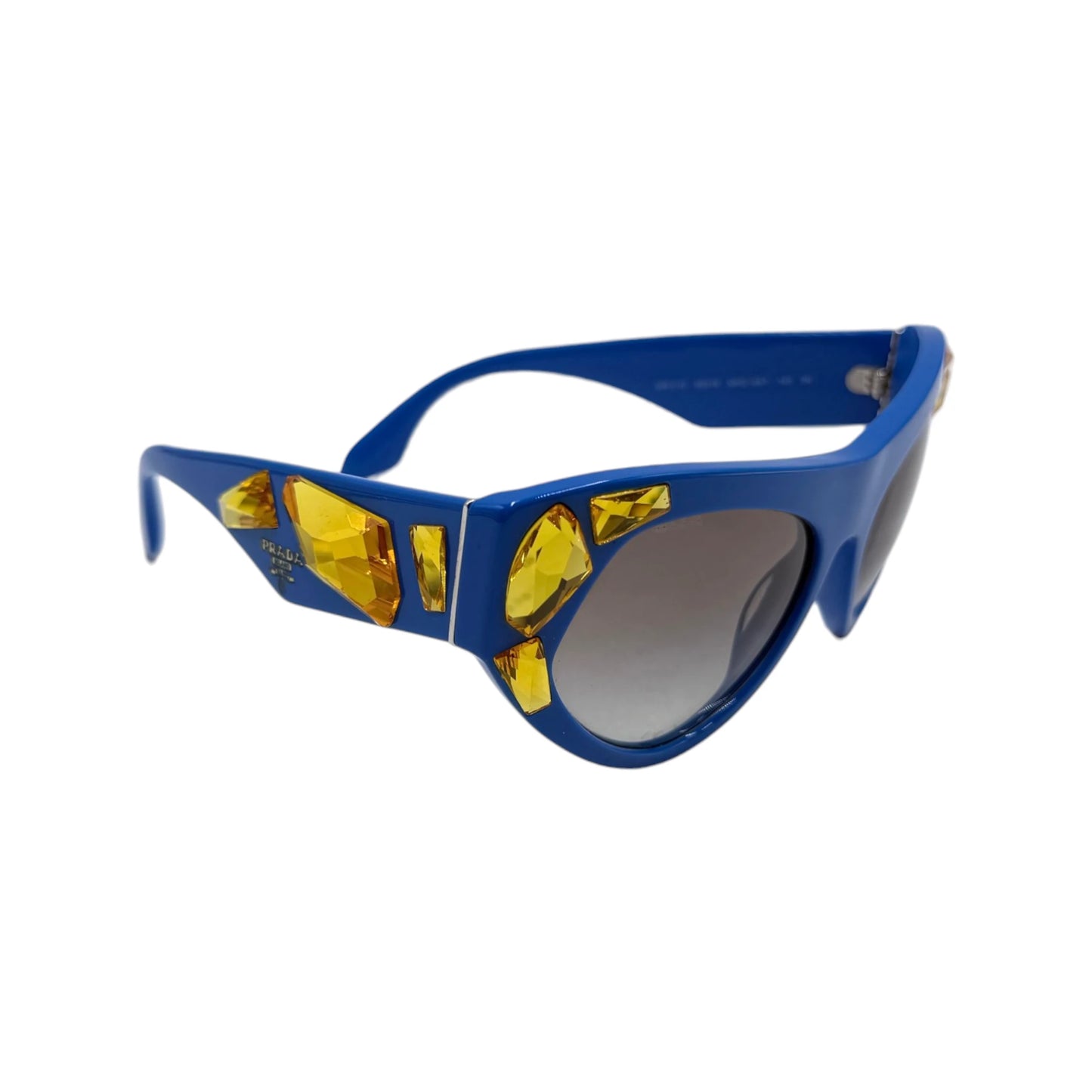 Prada Crystal Embellished Cat Eye Sunglasses