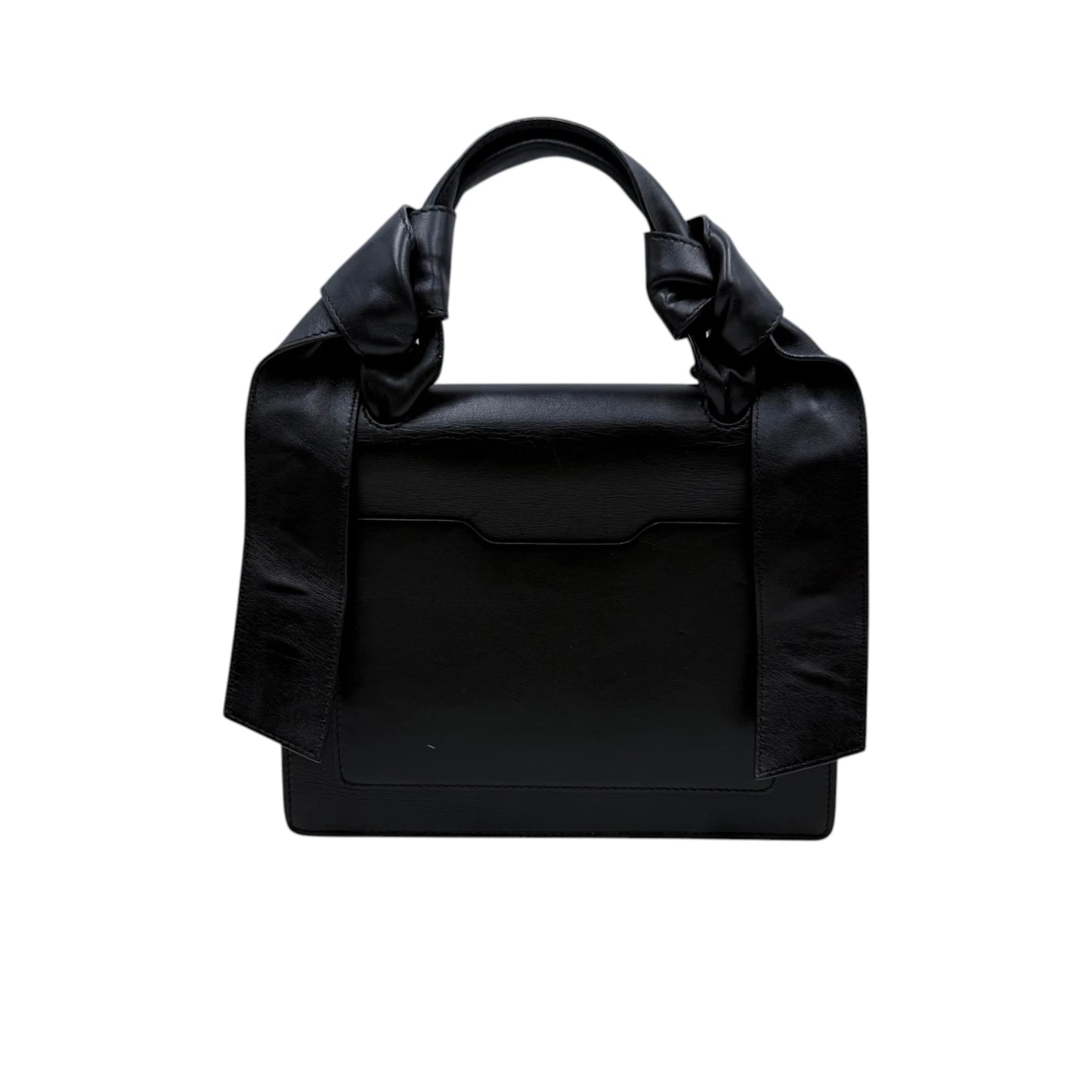Off-White Black Twist Jitney Bag
