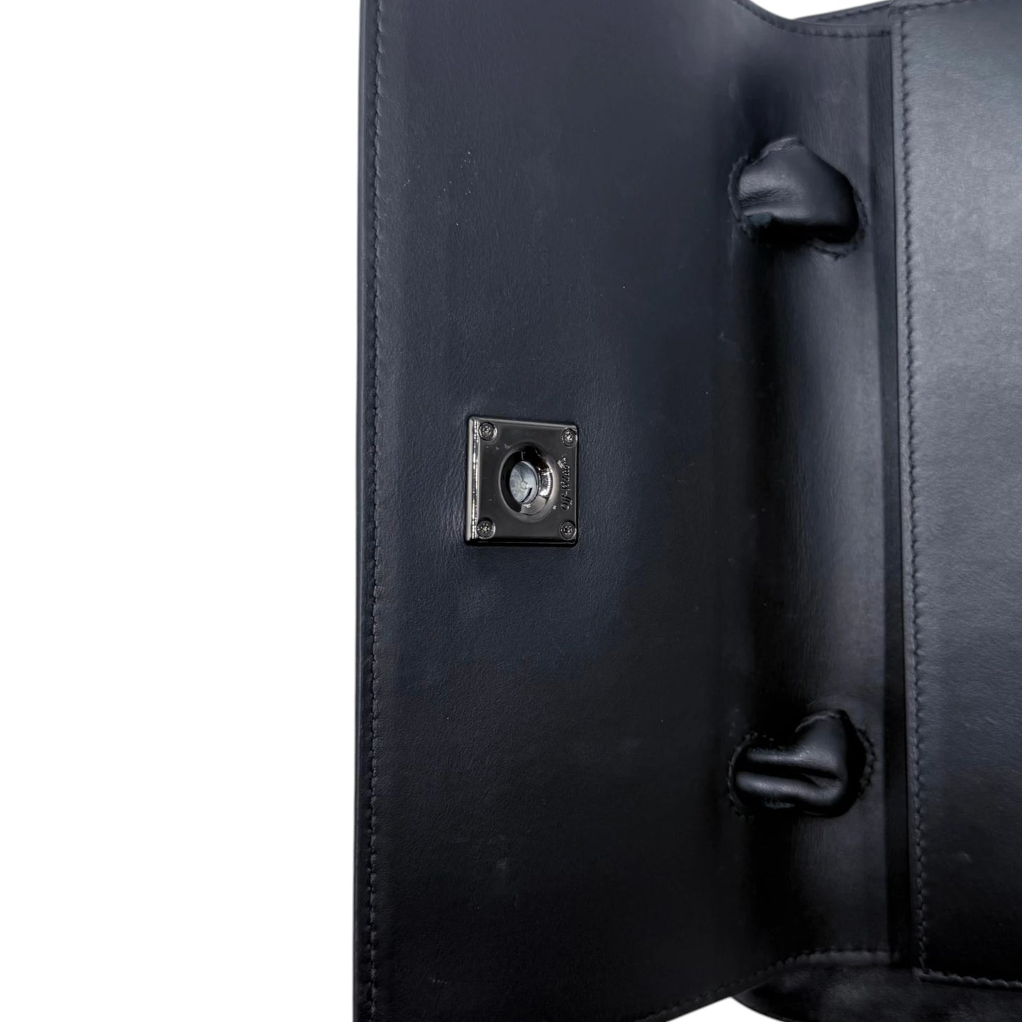 Off-White Black Twist Jitney Bag