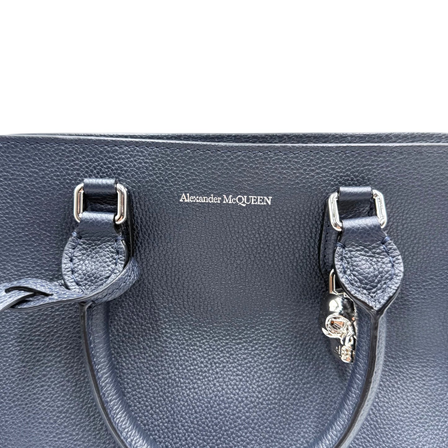 Alexander McQueen Pebbled Skull Padlock Bag