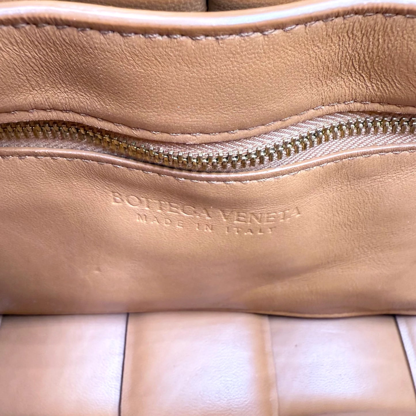 Bottega Veneta Camel Cassette Bag