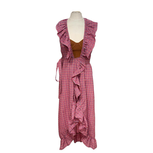 Misa Los Angeles Ruffle Wrap Dress