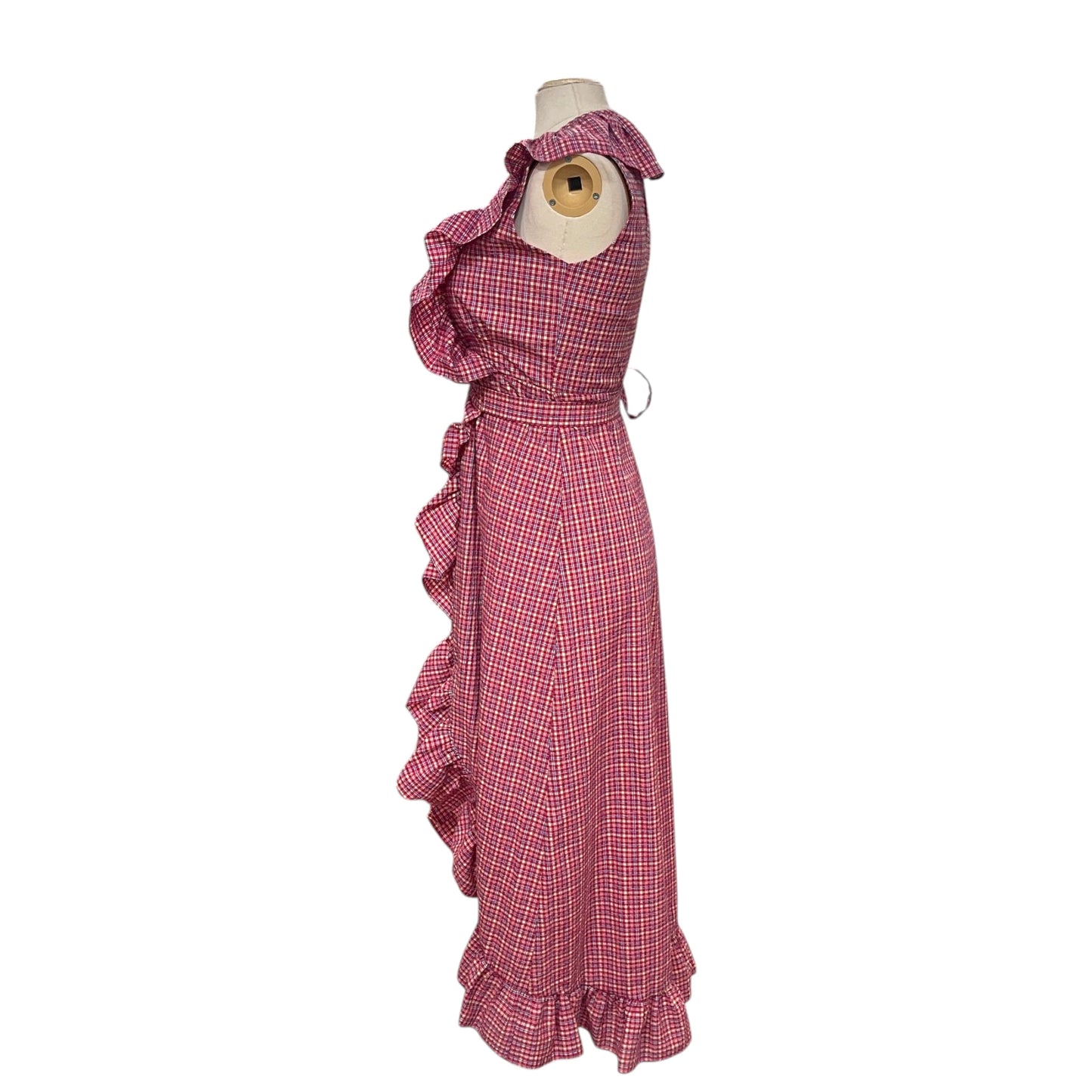 Misa Los Angeles Ruffle Wrap Dress