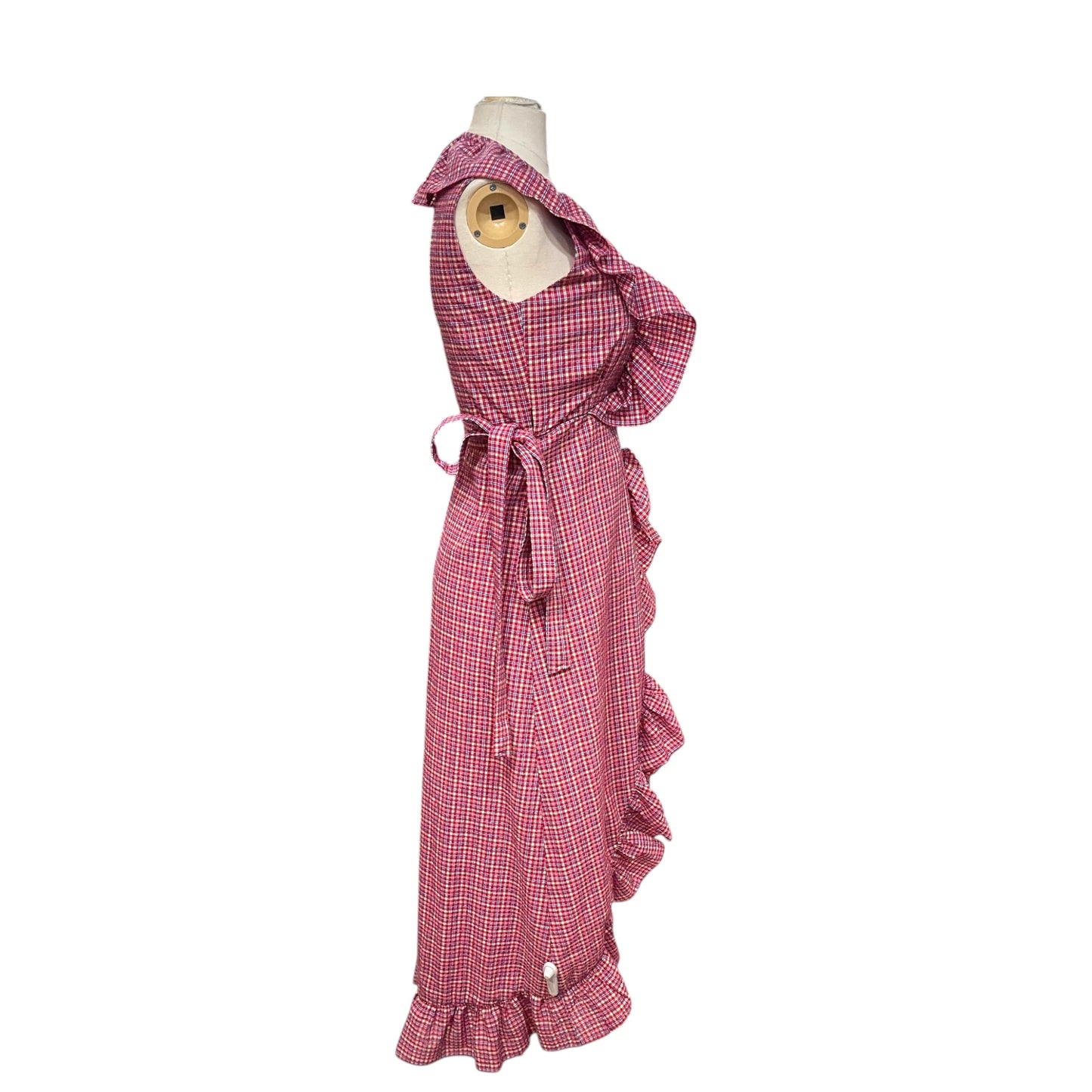 Misa Los Angeles Ruffle Wrap Dress