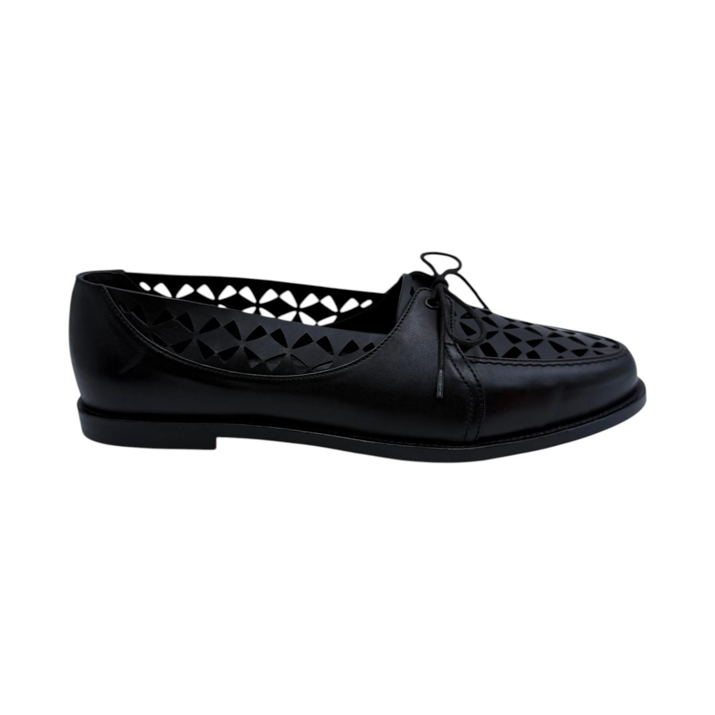 Manolo Blahnik Delirium Laser Cut Leather Loafers