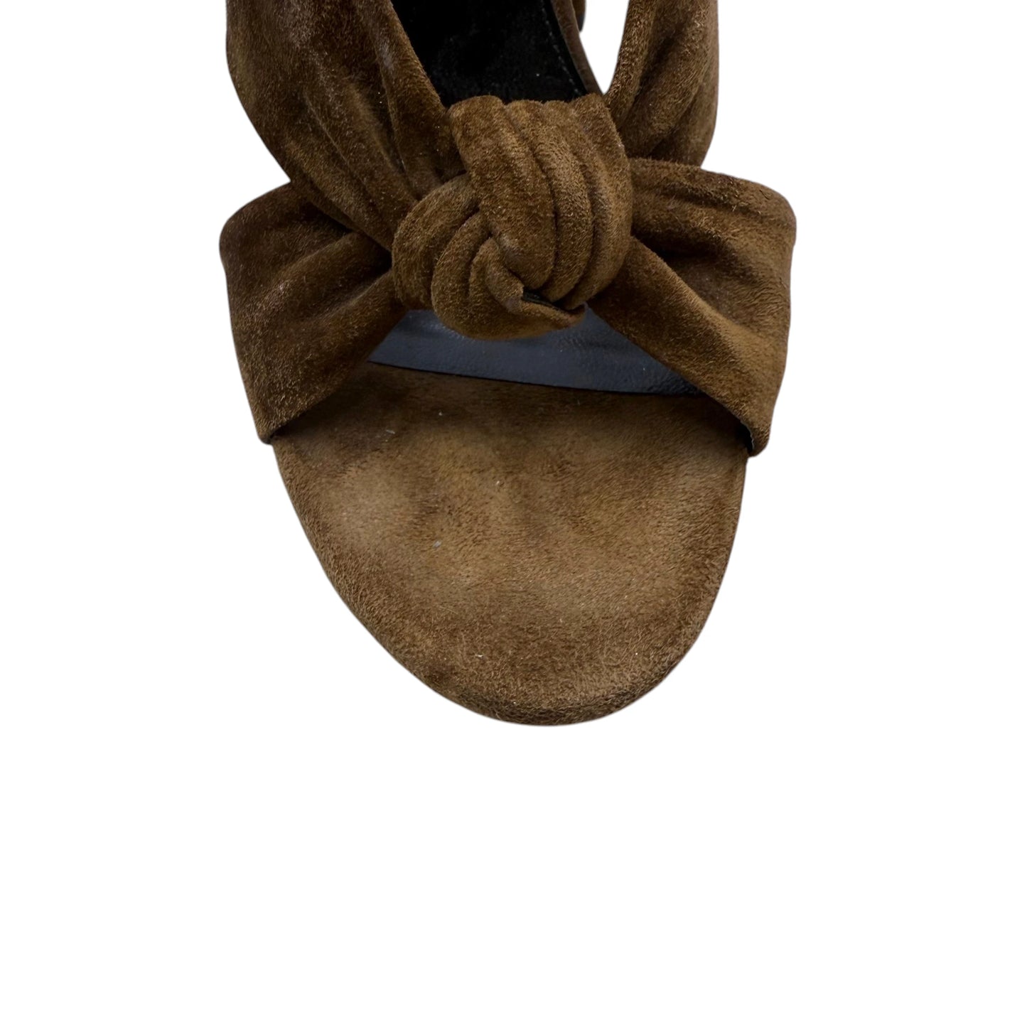 Saint Laurent Paris Brown Suede Bow Heels