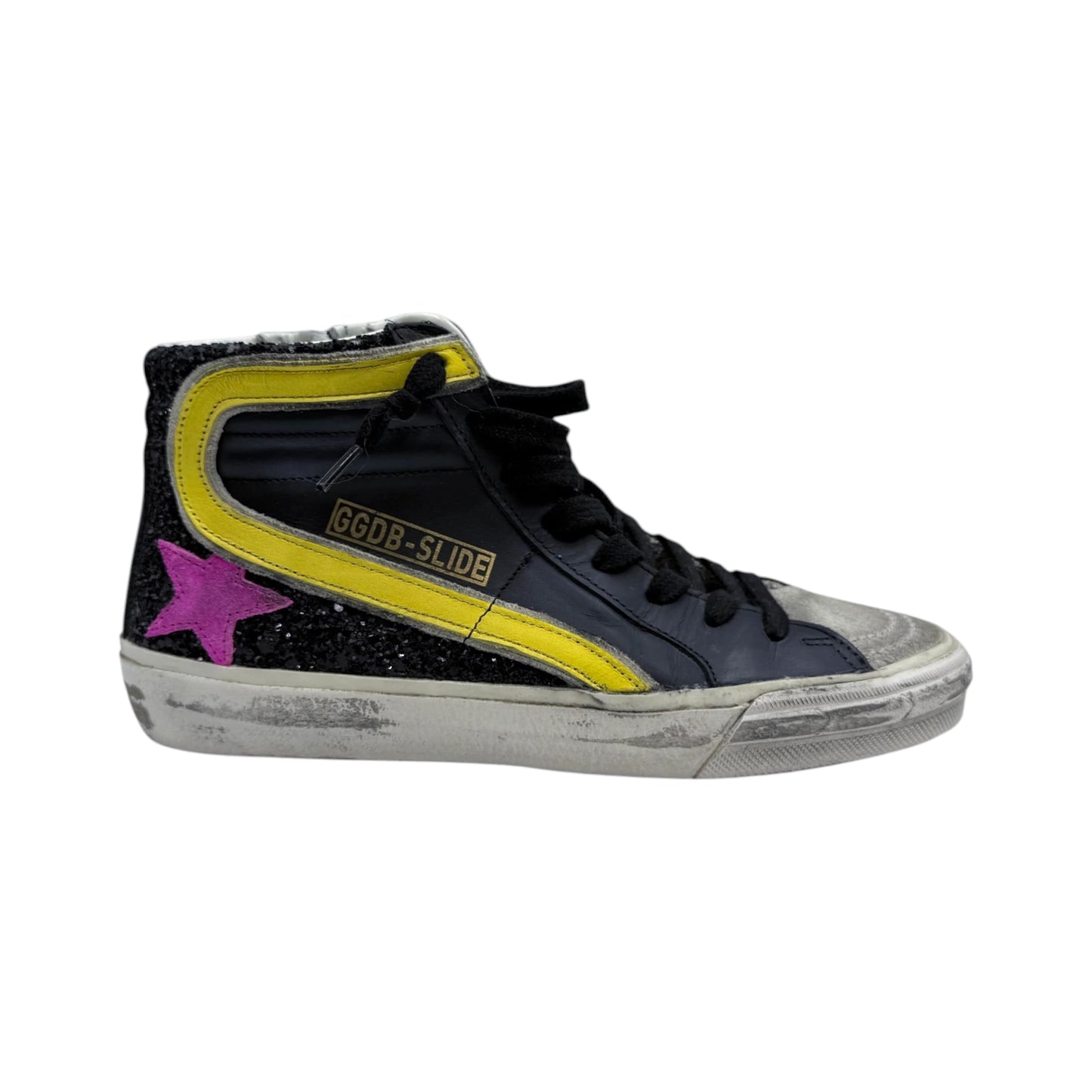Golden Goose Leather Colorblock Slide Sneakers