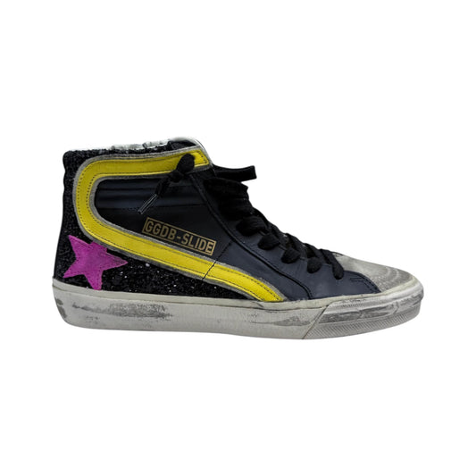 Golden Goose Leather Colorblock Slide Sneakers
