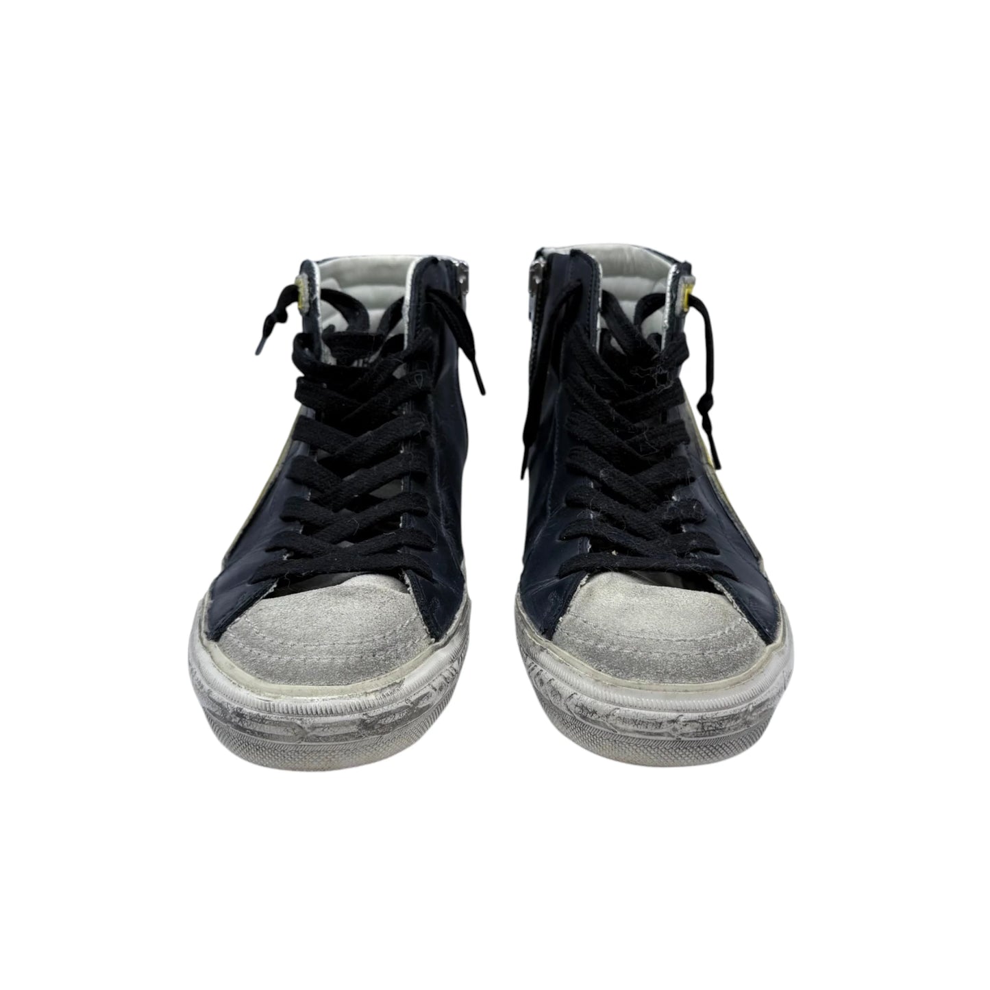 Golden Goose Leather Colorblock Slide Sneakers