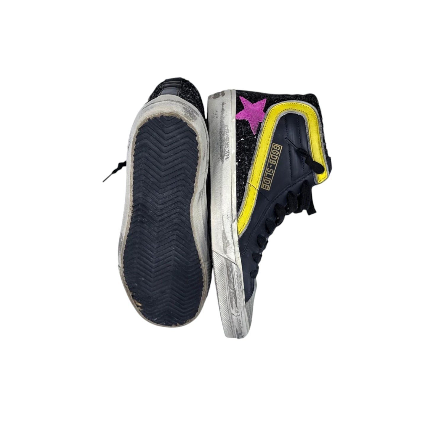 Golden Goose Leather Colorblock Slide Sneakers
