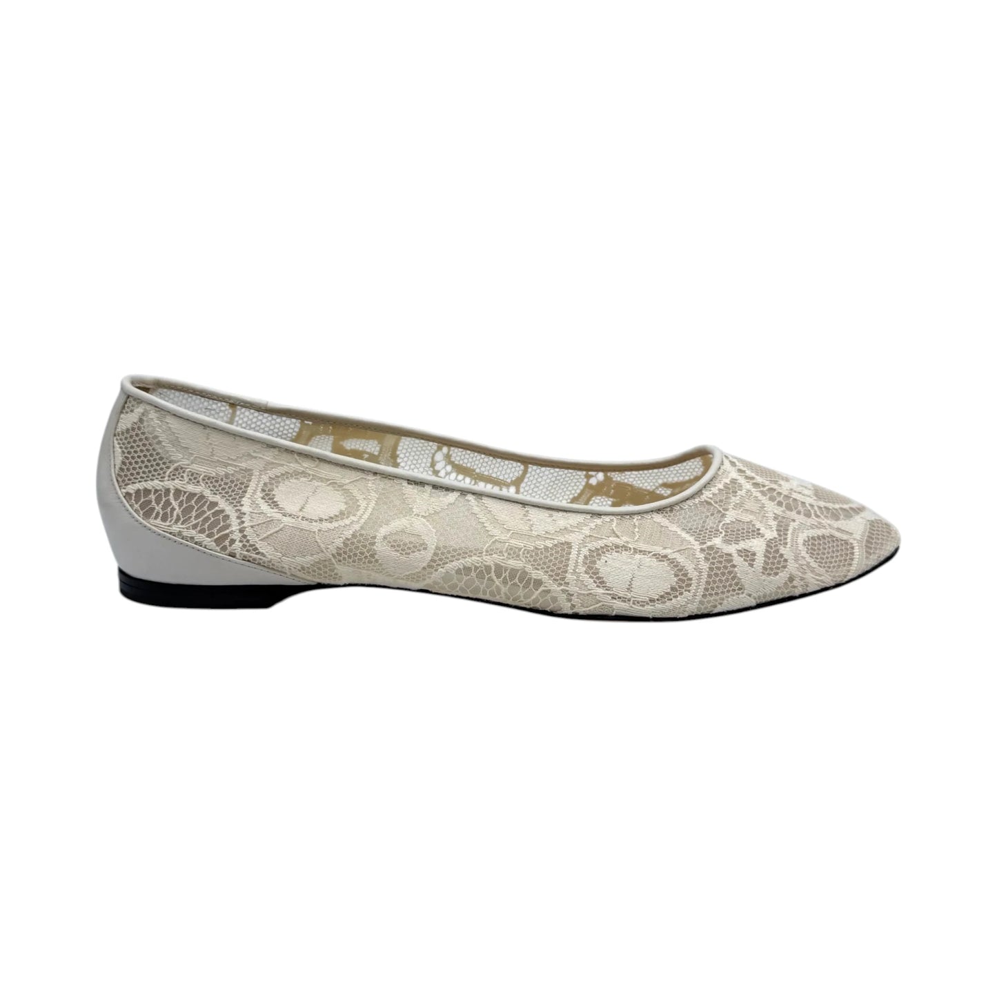 Chloé Off-White Lauren Lace Flats