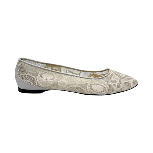 Chloé Off-White Lauren Lace Flats