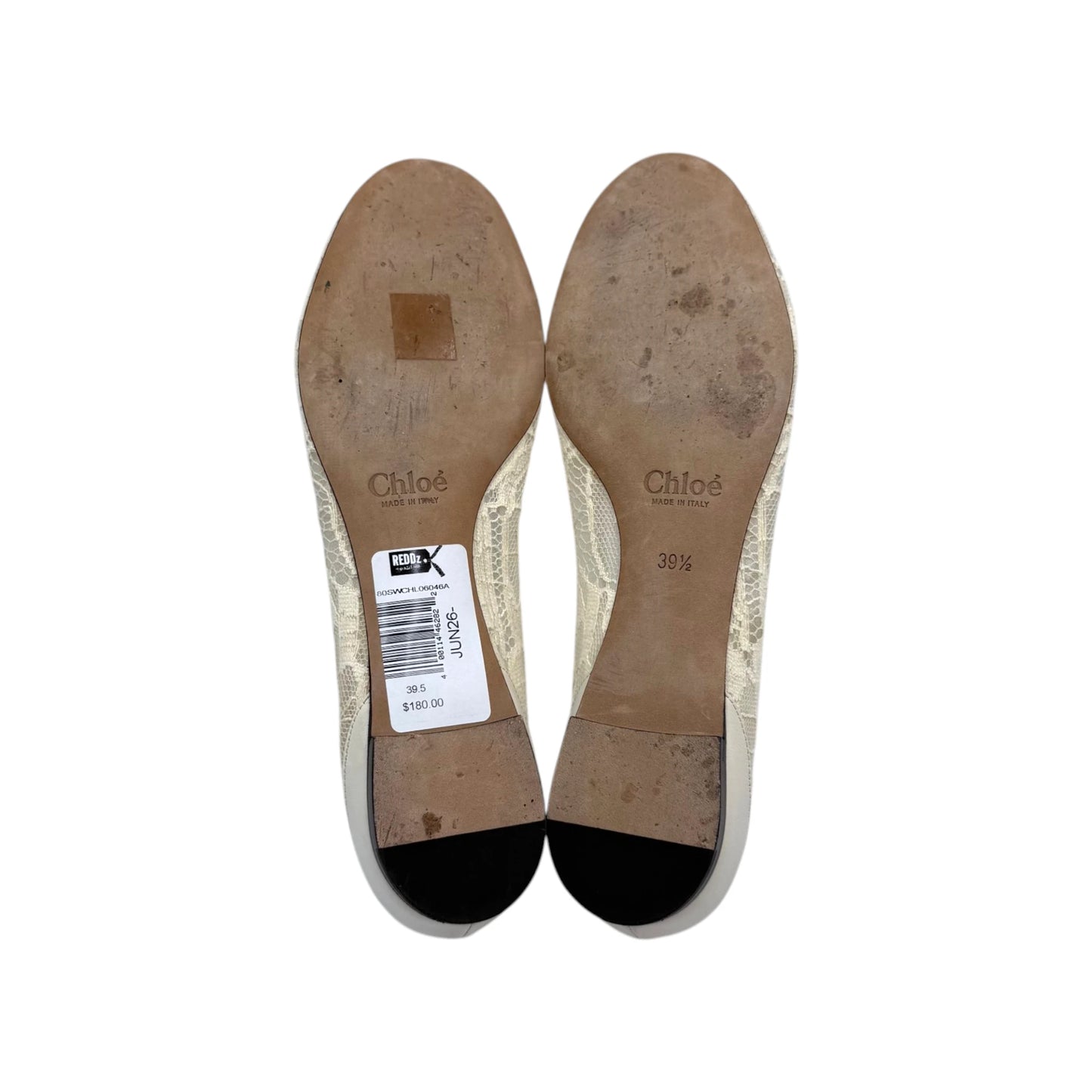 Chloé Off-White Lauren Lace Flats