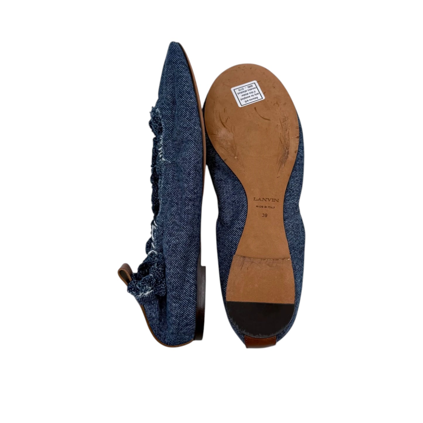 Lanvin Denim Ballerina Shoes