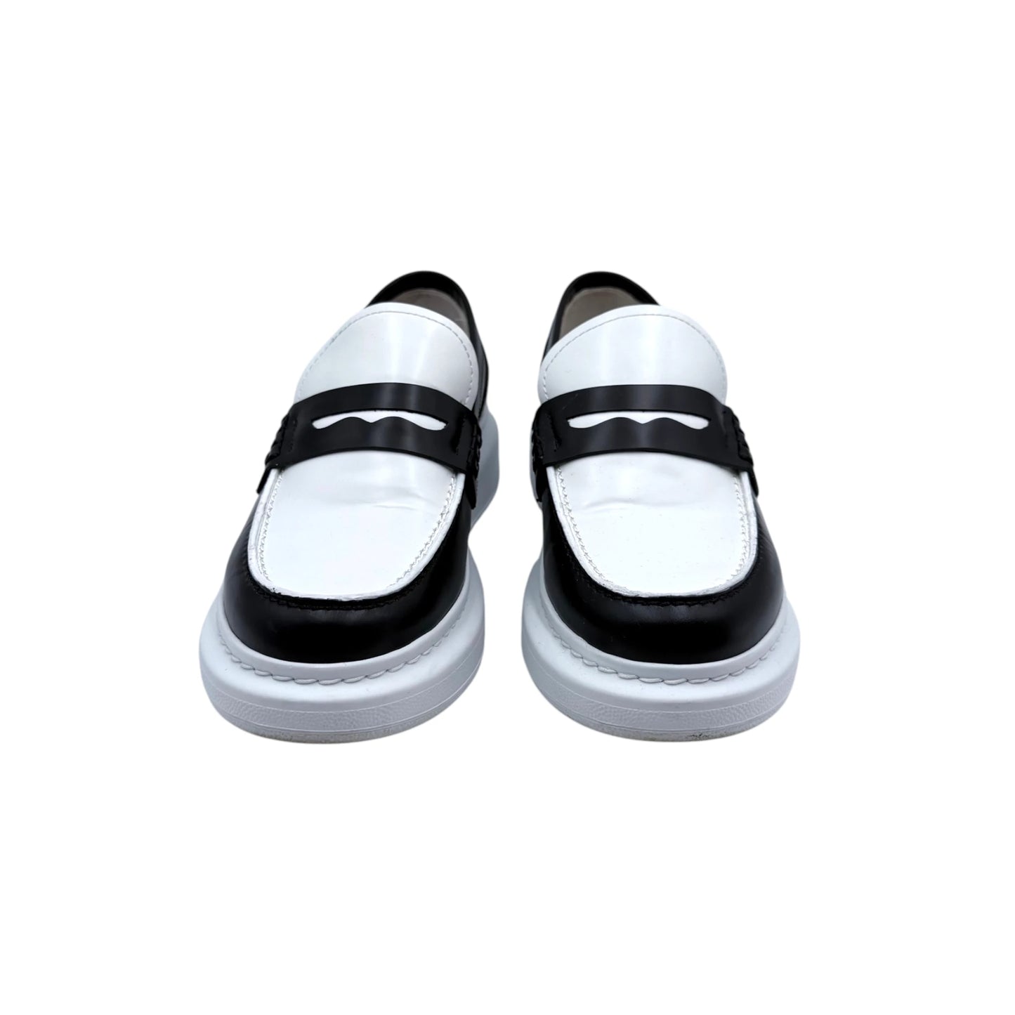 Alexander McQueen Leather Penny Loafers