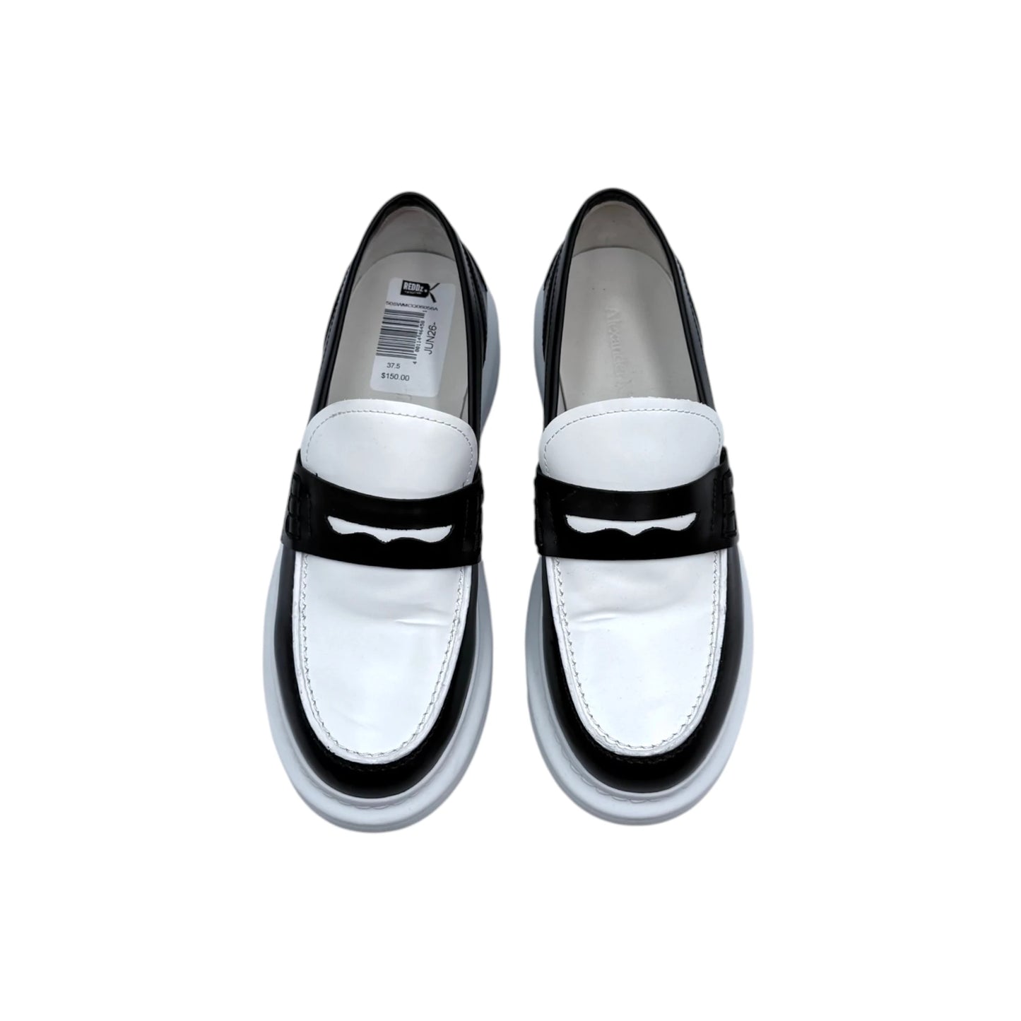 Alexander McQueen Leather Penny Loafers