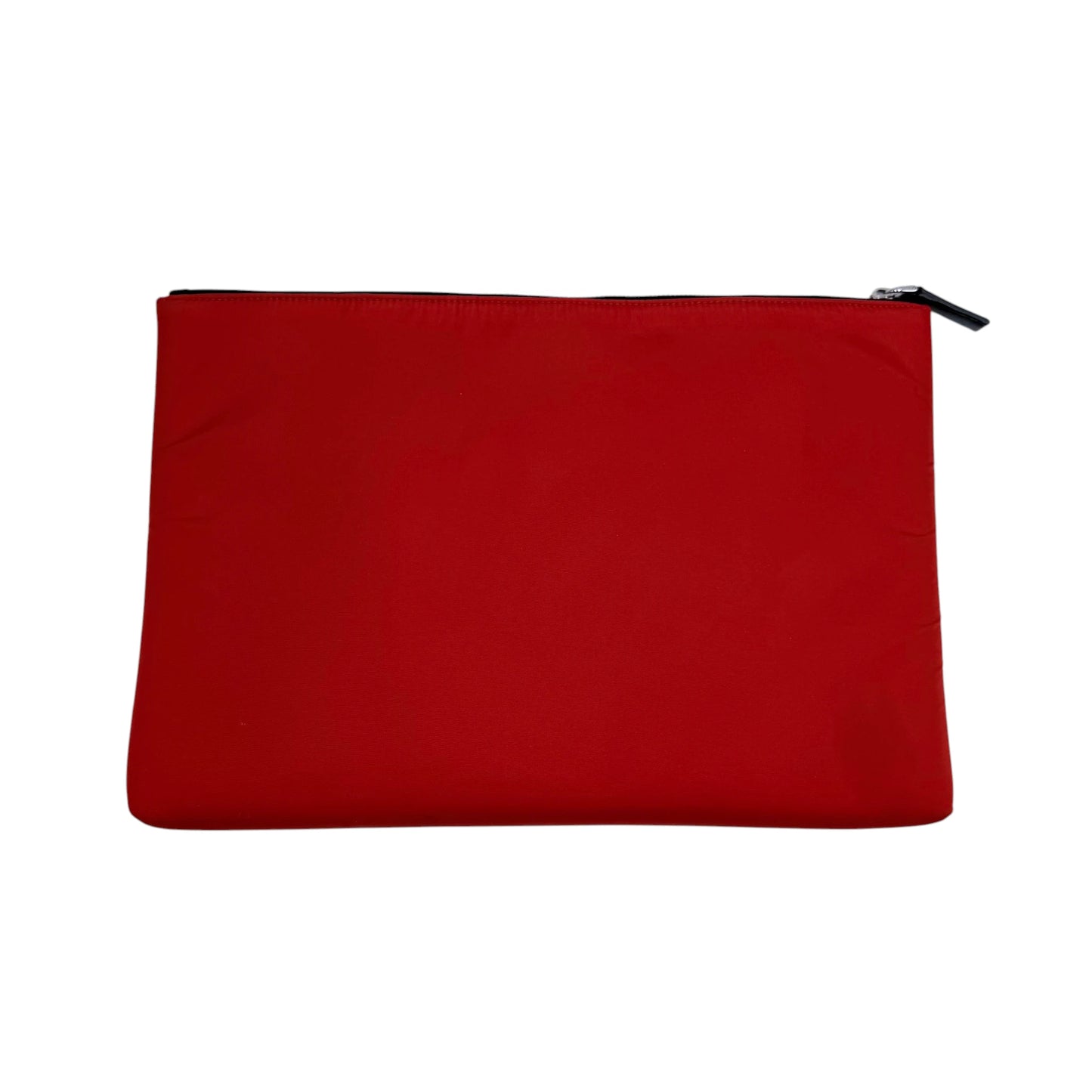 Prada Red Tessuto Soft Zip Clutch Bag