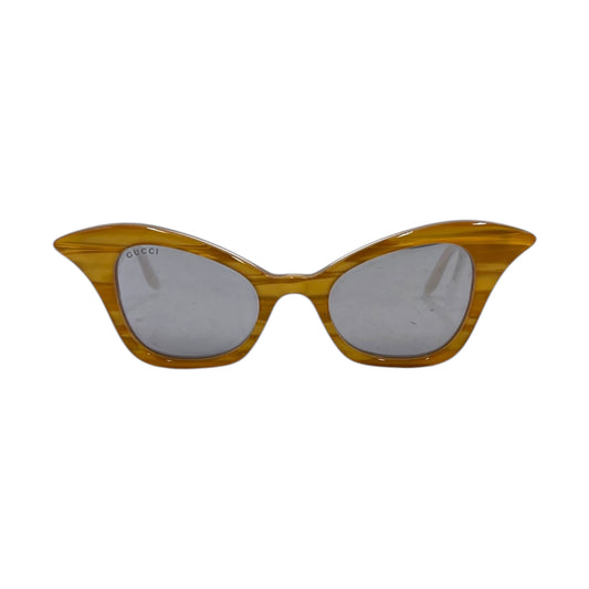 Gucci GG0707S Gold Cat Eye Sunglasses