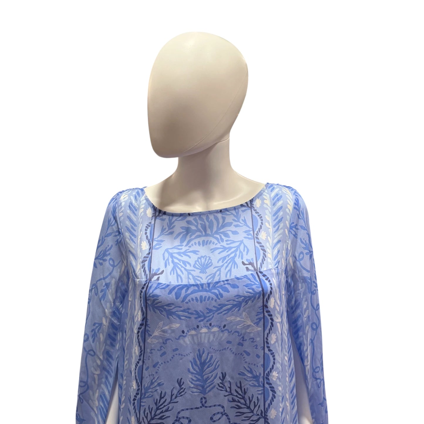 Lilly Pultizer Blue Silk Dress