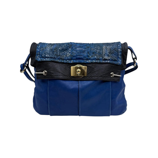 Chloé Blue Python Flap Bag