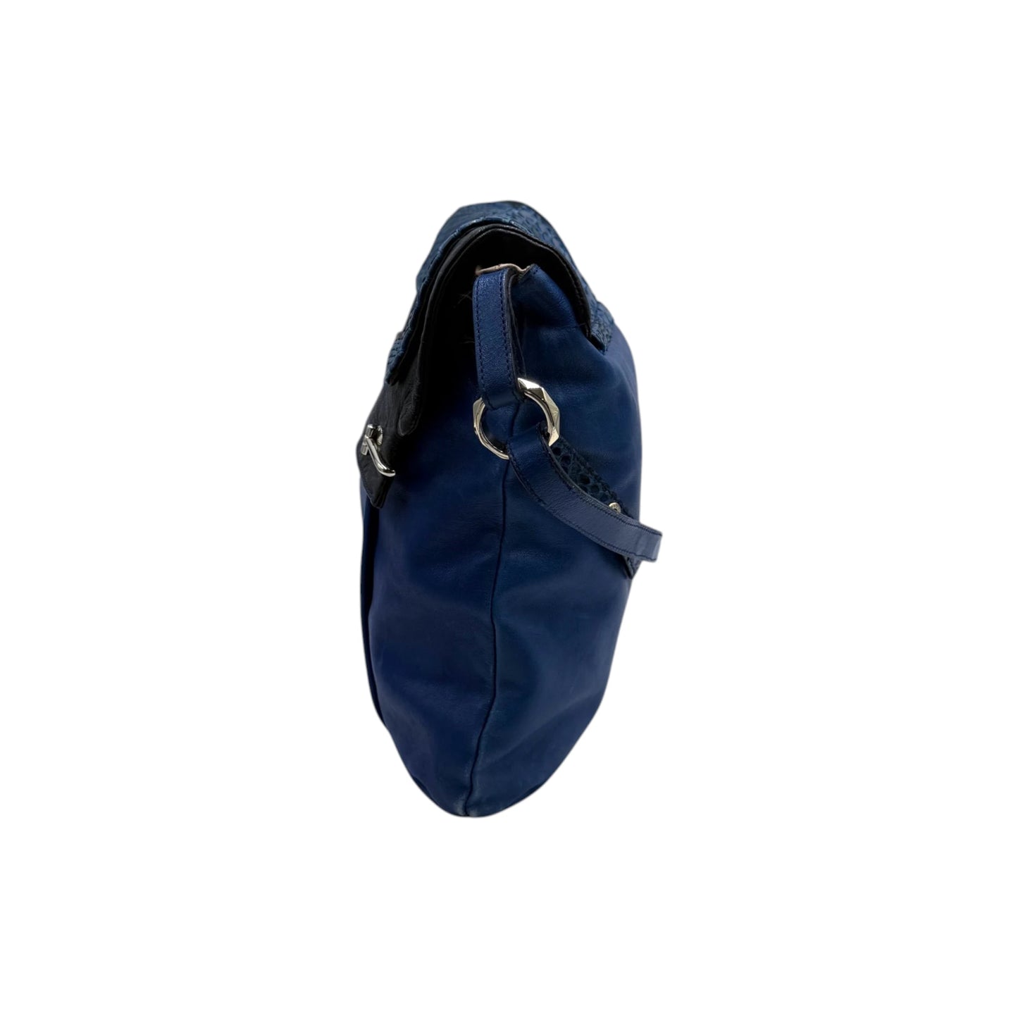 Chloé Blue Python Flap Bag
