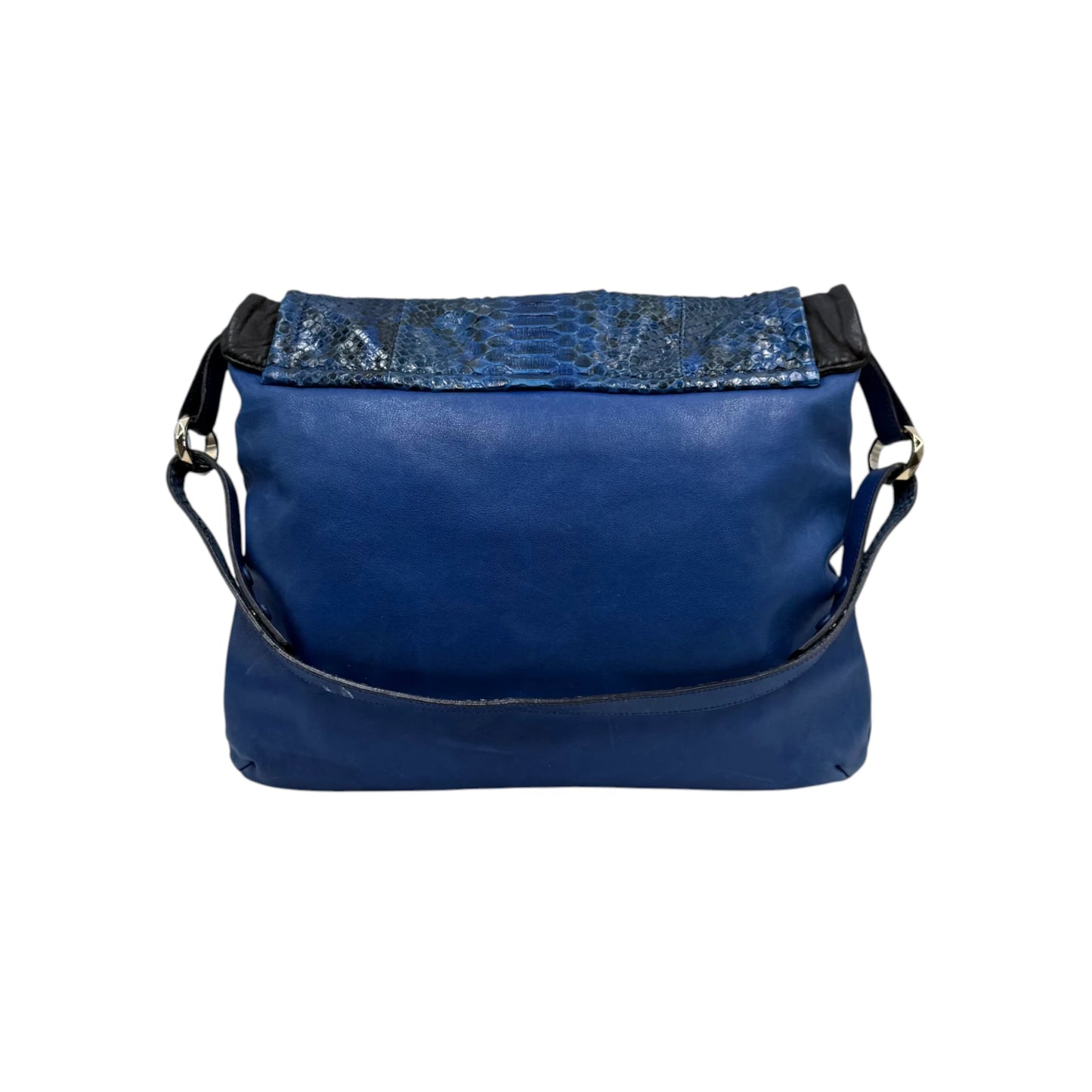 Chloé Blue Python Flap Bag