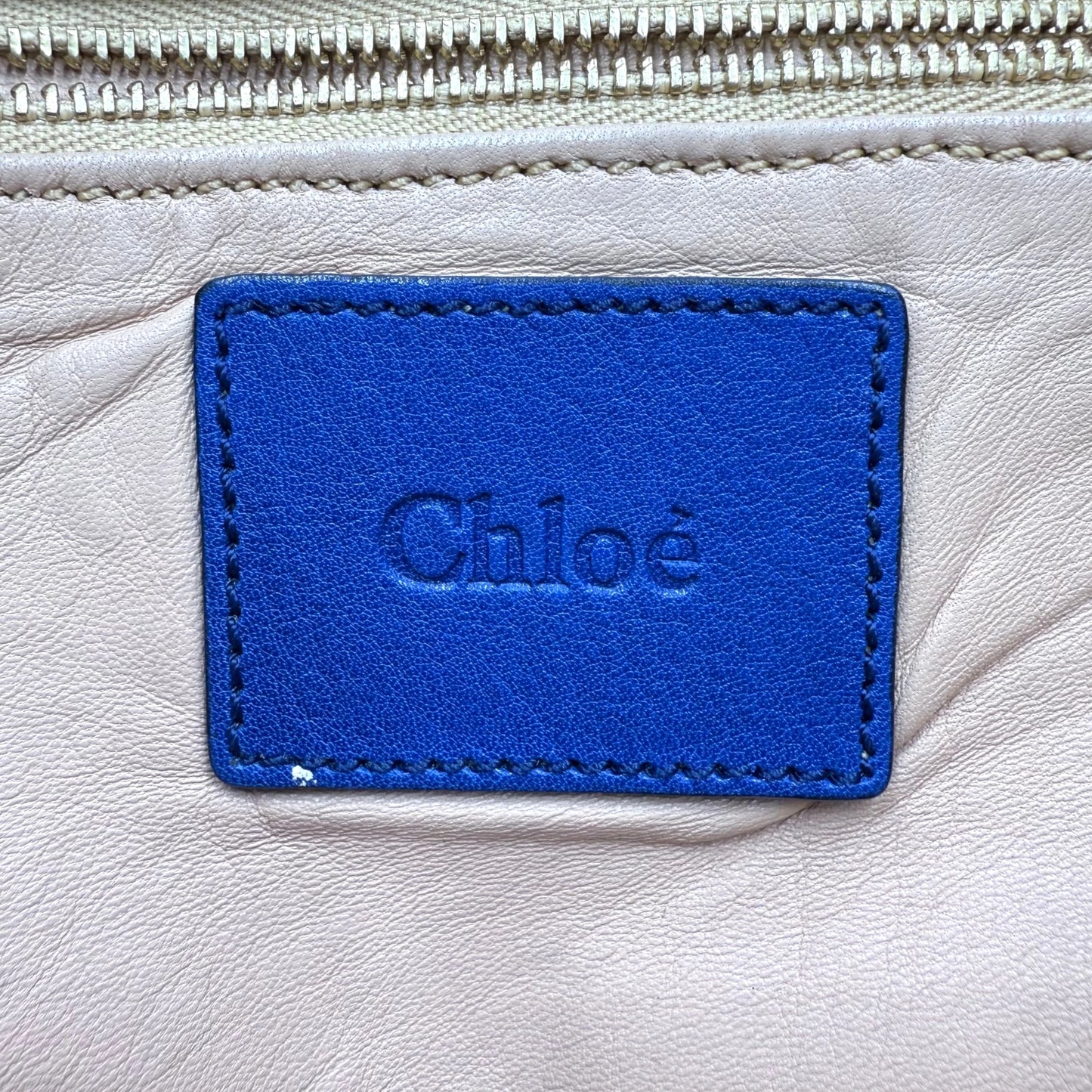 Chloé Blue Python Flap Bag