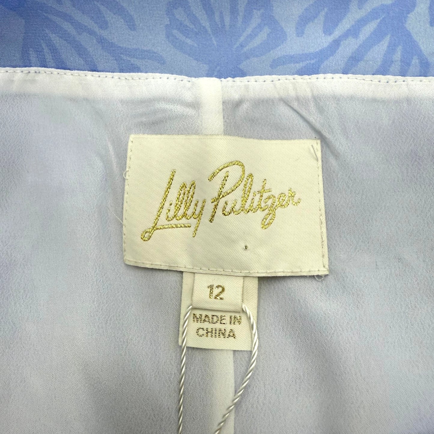 Lilly Pultizer Blue Silk Dress