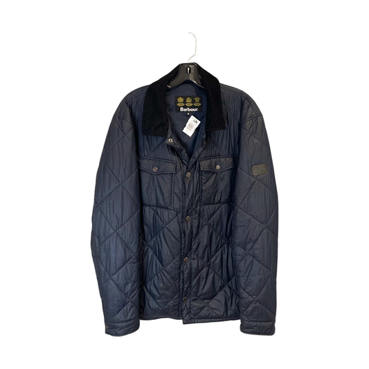 Barbour Navy Quilted Puffer Shirt Jacket Men's - XL