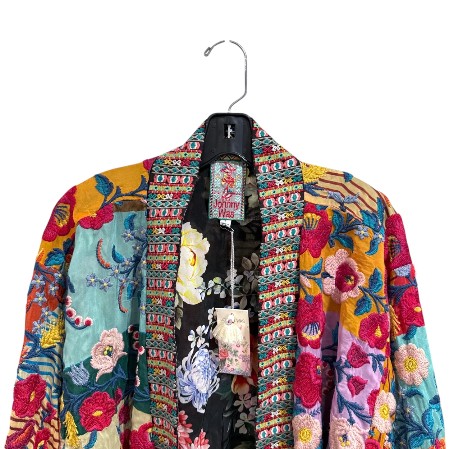 Johnny Was Embroidered Reversible Kimono