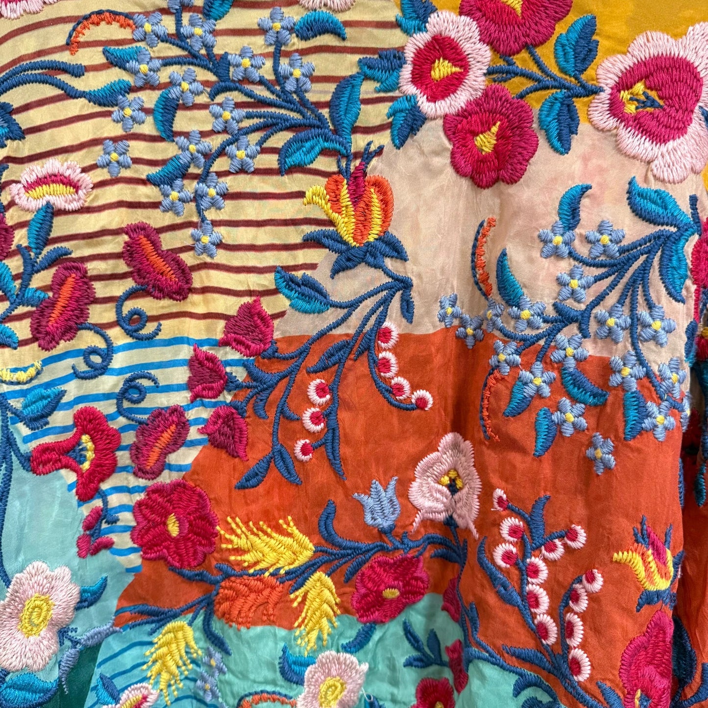 Johnny Was Embroidered Reversible Kimono